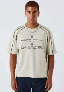 Футболка с принтом «нокаут» Project X Paris, Crème/Camel