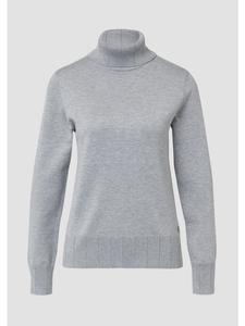 Вязаный свитер цвета 9400_серый меланж s.Oliver