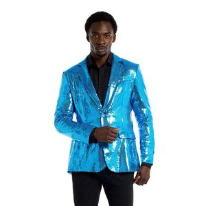 Мужской пиджак Suitmeister для рождественской, новогодней вечеринки, цвет Sequins Blue