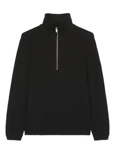 Свитер с воротником на молнии Marc O'Polo, черный