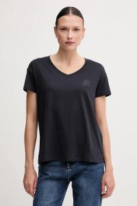 Хлопковая футболка Armani Exchange, темно-синий