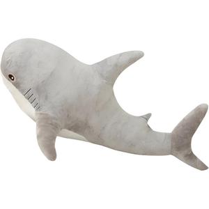 Милые плюшевые игрушки акулы, высота 30см/45см/60см ROUERXIONG, серый