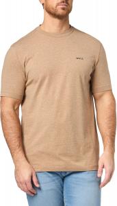 Футболка BOSS Men's Contrast Logo из хлопка и эластичного хлопка, Turtledove