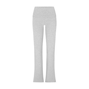 Брюки с откидными плотами SKIMS Cotton Jersey, цвет Light Heather Grey