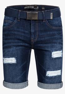 Джинсовые шорты INDICODE JEANS Regular Jeans Caden, темно-синий