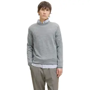 Свитер из мериносовой шерсти Jack & Jones, серый