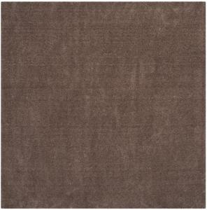 Ковер SAFAVIEH, 155 x 232 см, Velvet Shag Collection, Dark Beige, однотонный дизайн, не линяет и прост в уходе, толщина 3 см, идеален для помещений с высокой проходимостью в гостиной, спальне (VSG169A)