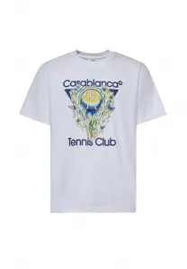 Футболка casablanca с принтом Casablanca, Bianco