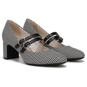 Туфли на ремешке mary jane Lifestride, черно-белая ткань в гусиную лапку