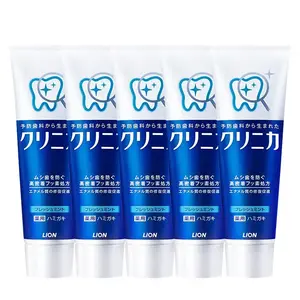 Зубная паста с ферментами для очистки и свежести дыхания 130г*8 LION, Refreshing mint 130g*5 sticks