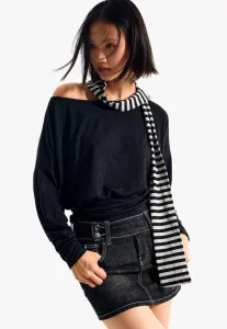 Юбка-Шорты а-силуэта Bershka, Black