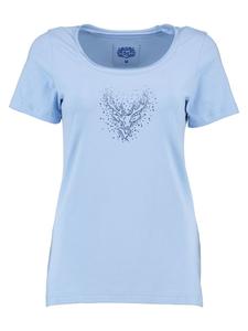 Футболка Wimporo светло-голубого/синего-голубого/синего цвета OS-Trachten