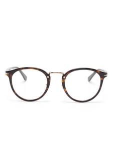 Montblanc очки в круглой оправе, коричневый