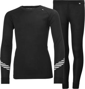 Helly Hansen детский базовый слой Dry Set, 998 Black