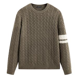 Повседневный свитер мужской PEACEBIRD MEN, coffee english коричневый, batch 1