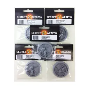 Круглая основа для губ №3, 50 мм — Corpse Fields (5 шт.), Miniature Bases - Corpse Fields