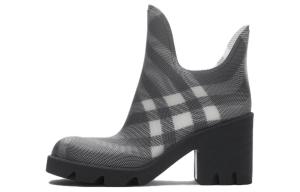 Сапоги клетчатые Burberry Marsh Low, серый