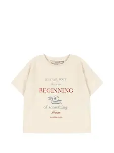 Футболка с принтом Konges Sløjd, бежевый