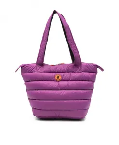 Стеганая сумка-тоут Caron Save The Duck, фиолетовый