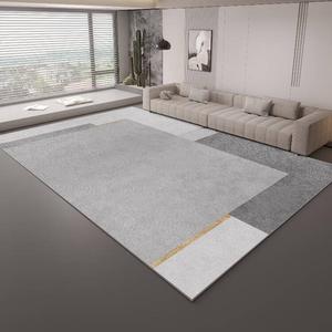 Saipos Ковер 100х160 см для гостиной, износостойкий и устойчивый к царапинам, в новом светлом люксовом стиле, простой 05