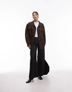 Джинсовая куртка Allsaints Willow коричневого цвета