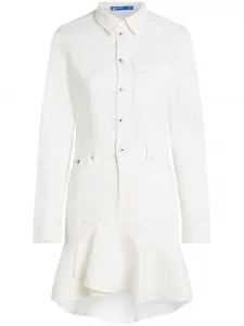 Джинсовое платье с оборками Karl Lagerfeld Jeans, белый