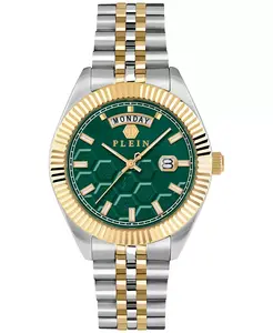 Мужские часы Date Superlative с двухцветным браслетом из нержавеющей стали, 42 мм Philipp Plein