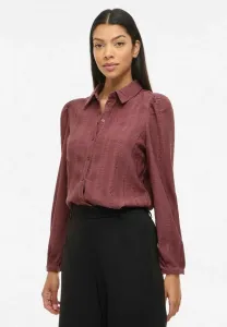 Блузка vizania с длинными рукавами и застежкой на пуговицы Vila, Rose Brown