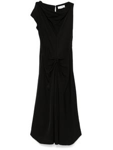 Victoria Beckham драпированное платье миди, черный