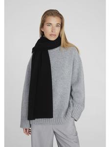 Style Republic Женский шарф большого размера, смесь кашемира и шерсти, черный