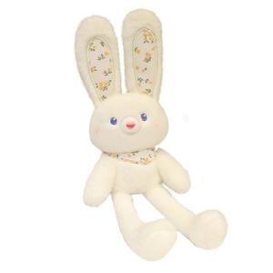 Плюшевый кулон с цветочными ушками зайчика высотой 30 см G.DUCKKIDS, белый