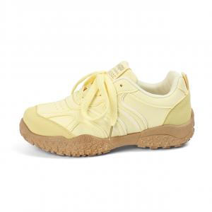 Женские повседневные низкие кроссовки с противоскользящим и износостойким покрытием HUANQIU, желтый
