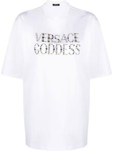 Versace футболка с принтом Versace Goddess, белый