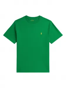 Футболка с вышитым логотипом Polo Ralph Lauren Kids, зеленый