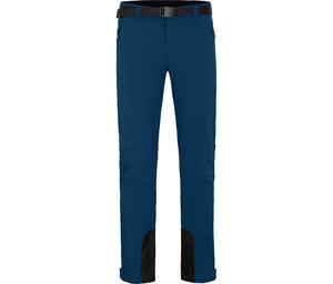 BERGSON Зимние софтшелловые брюки ветрозащитные, с тёплым флисом внутри, синие