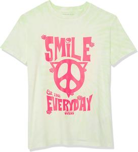 Женская футболка GUESS из органического хлопка Power, Ocean Mint Multi