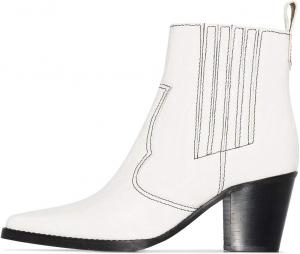 Женские ботинки FSJ на средней массивной квадратной подошве Chelsea с квадратным носком, зимние и осенние, удобные, на каблуке, формальные и повседневные, размер 4-15 US, White