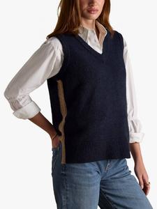 Вязаный жилет с остролистом Joules, Navy