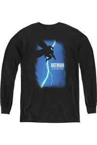 Футболка с длинным рукавом Batman Dkr Cover для подростков Gildan, черный