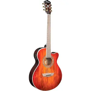 Акустико-электрогитара Washburn EA55G-A Festival, отделка Koa Burst