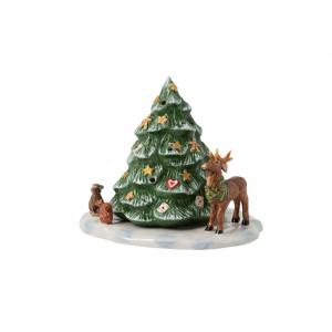 Декоративный подсвечник Villeroy & Boch Christmas Toys: Christmas Tree with Forest Animals, мультиколор