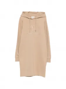 Платье с капюшоном и длинными рукавами Gant, бежевый