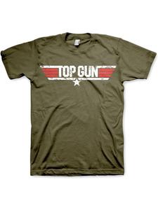 Футболка зеленого цвета TOP GUN
