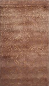 Ковер SAFAVIEH, 92 x 153 см, Tibetan Collection, Lilac, ручной работы из современного шелка и шерсти, идеален для помещений с высокой проходимостью: прихожая, гостиная, спальня (TB317N)