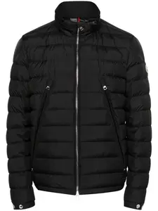 Пуховик Alfit с капюшоном MONCLER, черный
