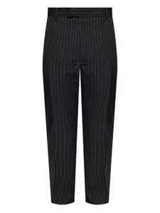 Брюки в полоску Alexander Mcqueen, черный
