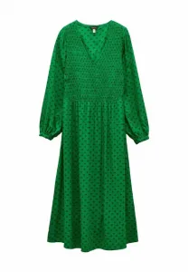 Платье-Миди liliana прямого кроя с присборенным v-образным вырезом Joules, Green Foulard Print