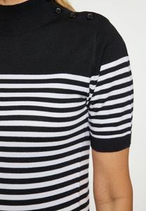 Футболка DreiMaster CO-BRANDED WITH RISA, Schwarz Weiss/Black