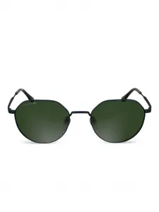 Солнцезащитные очки в круглой оправе Lacoste, синий