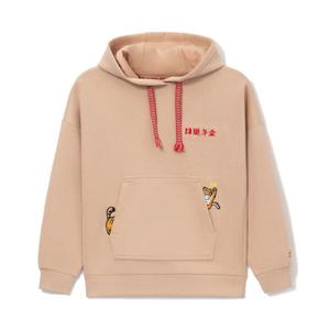 Толстовка с капюшоном rijindoujin с вышитым логотипом Li-Ning, хаки